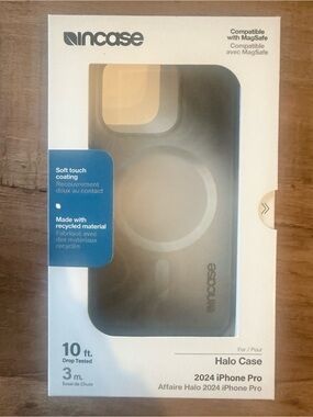 New! Incase Halo Case for iPhone 16 pro gray/black matte